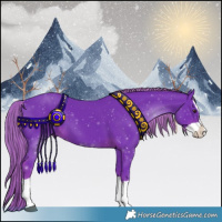 Horse Color:Watercolor Liver Chestnut Splash 