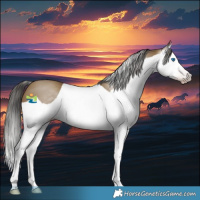 Horse Color:Gray Classic Cream Champagne Splash 