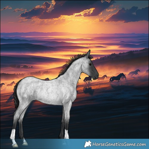 Horse Color:Blue Roan Rabicano 