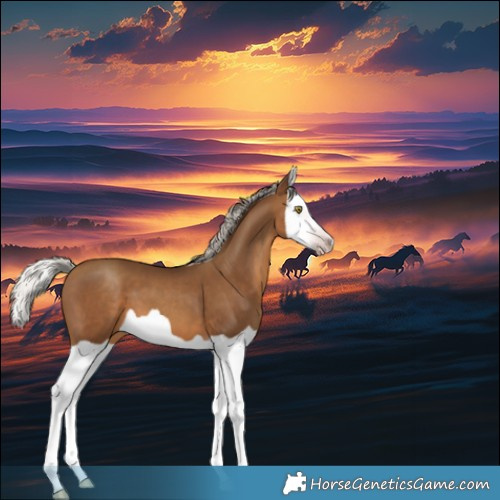 Horse Color:Gray Silver Sable Champagne Splash 