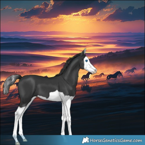 Horse Color:Black Splash 