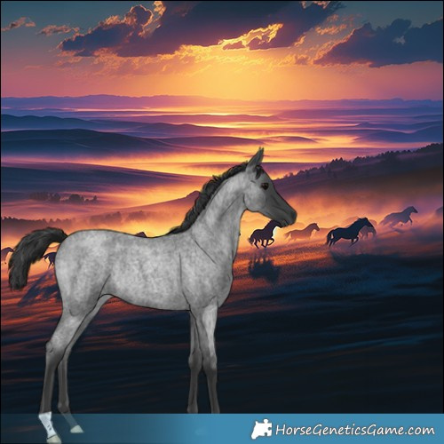 Horse Color:Blue Roan Rabicano 