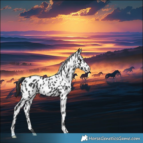 Horse Color:Black Appaloosa 