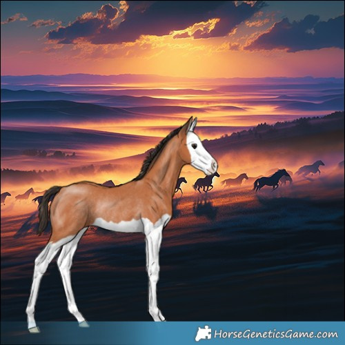 Horse Color:Bay Splash Rabicano 