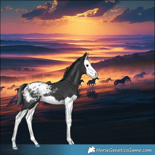 Horse Color:Black Splash Appaloosa 