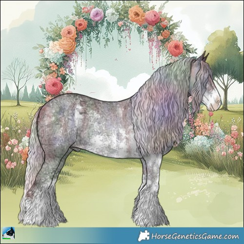 Horse Color:Nacre Chocolate Silver Black Chinchilla Ice Sabino Rabicano 