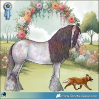 Horse Color:Nacre Chocolate Brown Chinchilla Sabino Rabicano