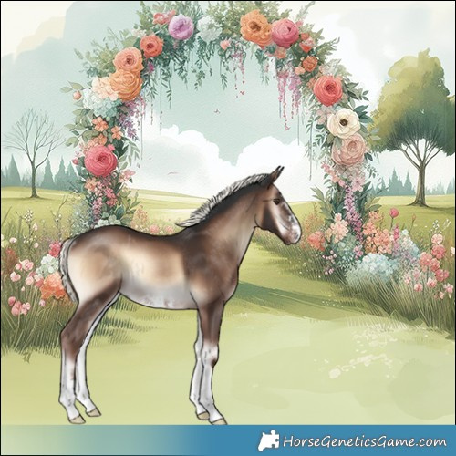 Horse Color:Liver Red Onyx Mushroom Sabino Rabicano 