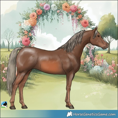 Horse Color:Chestnut Mushroom Rabicano 