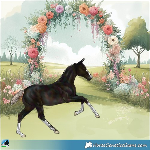 Horse Color:Midnight Liver Chestnut Mushroom 