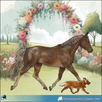 Horse Color:Chocolate Palomino Mushroom 