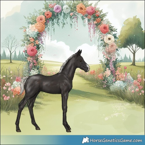 Horse Color:Liver Chestnut Mushroom Sabino 