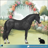 Horse Color:Black Mushroom 