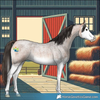 Horse Color:Bay Roan Mushroom Splash 