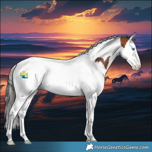 Horse Color:Bay Splash Tobiano Rabicano 