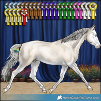 Horse Color:White Spotted Silver Classic Cream Champagne Pearl Splash 