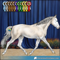 Horse Color:White Spotted Silver Classic Cream Champagne Pearl Splash