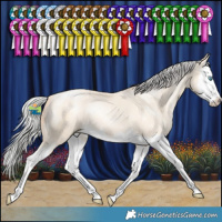 Horse Color:White Spotted Silver Classic Cream Champagne Pearl Splash 
