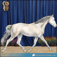 Horse Color:White Spotted Silver Classic Cream Champagne Pearl Splash 