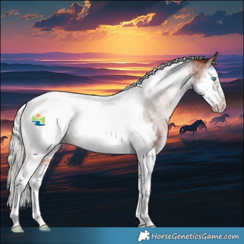 Horse Color:Silver Bay Roan Splash Tobiano Frame Appaloosa Rabicano 