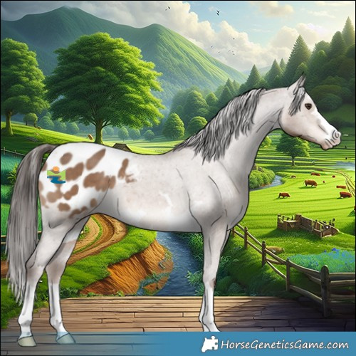 Horse Color:Liver Red Dun Appaloosa 