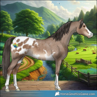 Horse Color:Liver Red Dun Appaloosa 