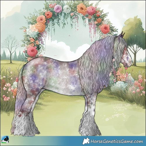 Horse Color:Nacre Chocolate Silver Black Chinchilla Sabino Rabicano