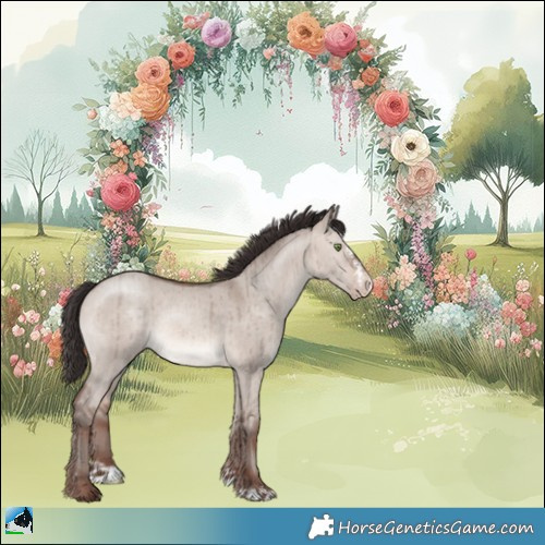 Horse Color:Sable Champagne Dun Mushroom Sabino Rabicano Brindle 