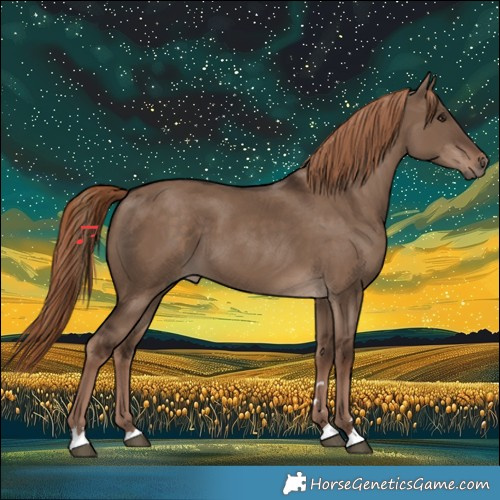 Horse Color:Liver Red Dun 