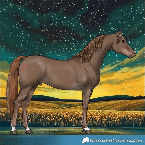 Horse Color:Liver Red Dun 