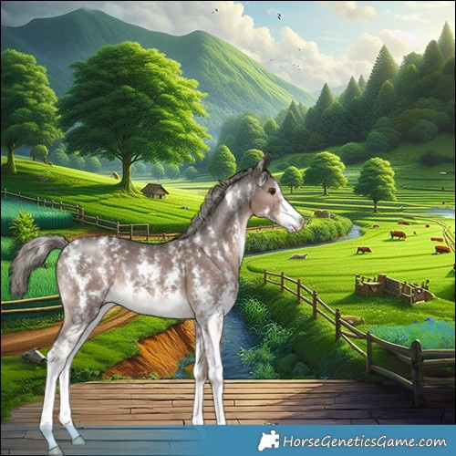 Horse Color:Liver Chestnut Mushroom Sabino 