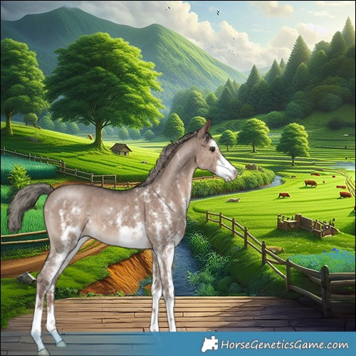 Horse Color:Liver Red Dun Mushroom Sabino Brindle 