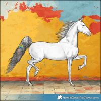 Horse Color:White Spotted Liver Chestnut Sabino 