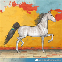 Horse Color:Liver Red Dun Mushroom Sabino 