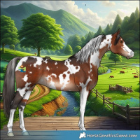 Horse Color:White Spotted Bay