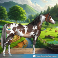 Horse Color:White Spotted Bay