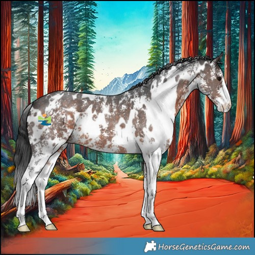 Horse Color:White Spotted Brown Sabino 