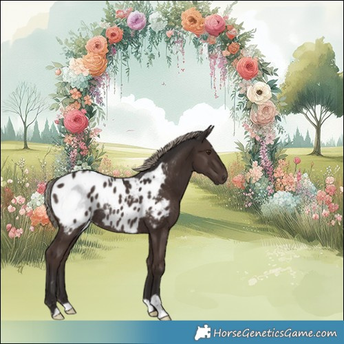 Horse Color:Liver Chestnut Mushroom Appaloosa Rabicano 