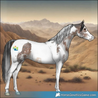 Horse Color:Brown Sabino Tobiano 
