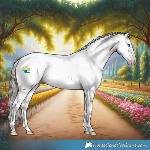 Horse Color:Gray White Spotted Sable Cream Champagne Dun Splash Frame Appaloosa 