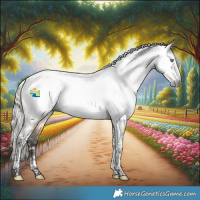 Horse Color:Gray White Spotted Silver Buckskin Dun Mushroom Tobiano Frame Near Fewspot Rabicano 