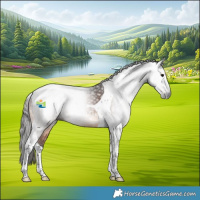 Horse Color:Gray Bay Tobiano 