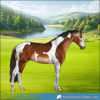 Horse Color:Gray Bay Tobiano 