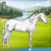Horse Color:White Spotted Silver Smoky Black Pearl Splash Tobiano Appaloosa 