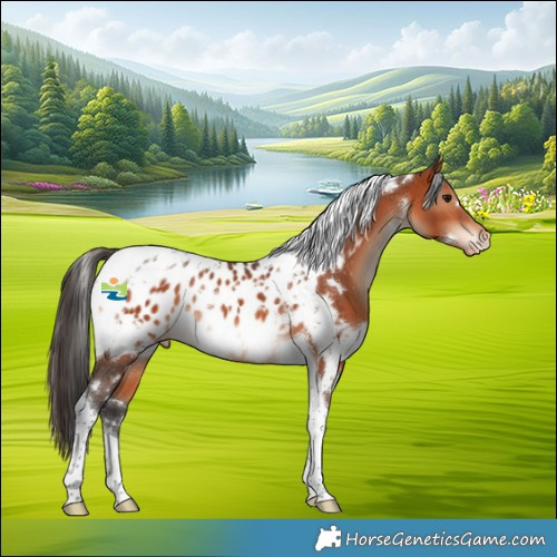 Horse Color:White Spotted Brown Tobiano Appaloosa 