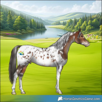 Horse Color:White Spotted Brown Tobiano Near Leopard 