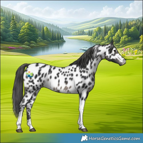 Horse Color:Black Tobiano Appaloosa 