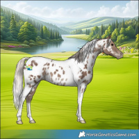 Horse Color:Silver Black Tobiano Appaloosa 