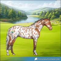 Horse Color:Silver Bay Near Leopard 