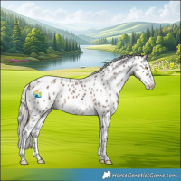 Horse Color:Silver Black Near Leopard 